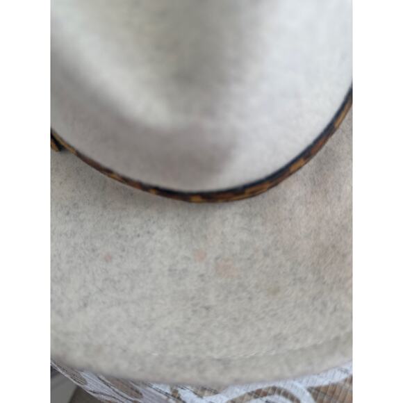 Altar'd State 100% Wool Hat with Leopard Print Buckle Detail with Gold Hardware - Picture 5 of 8